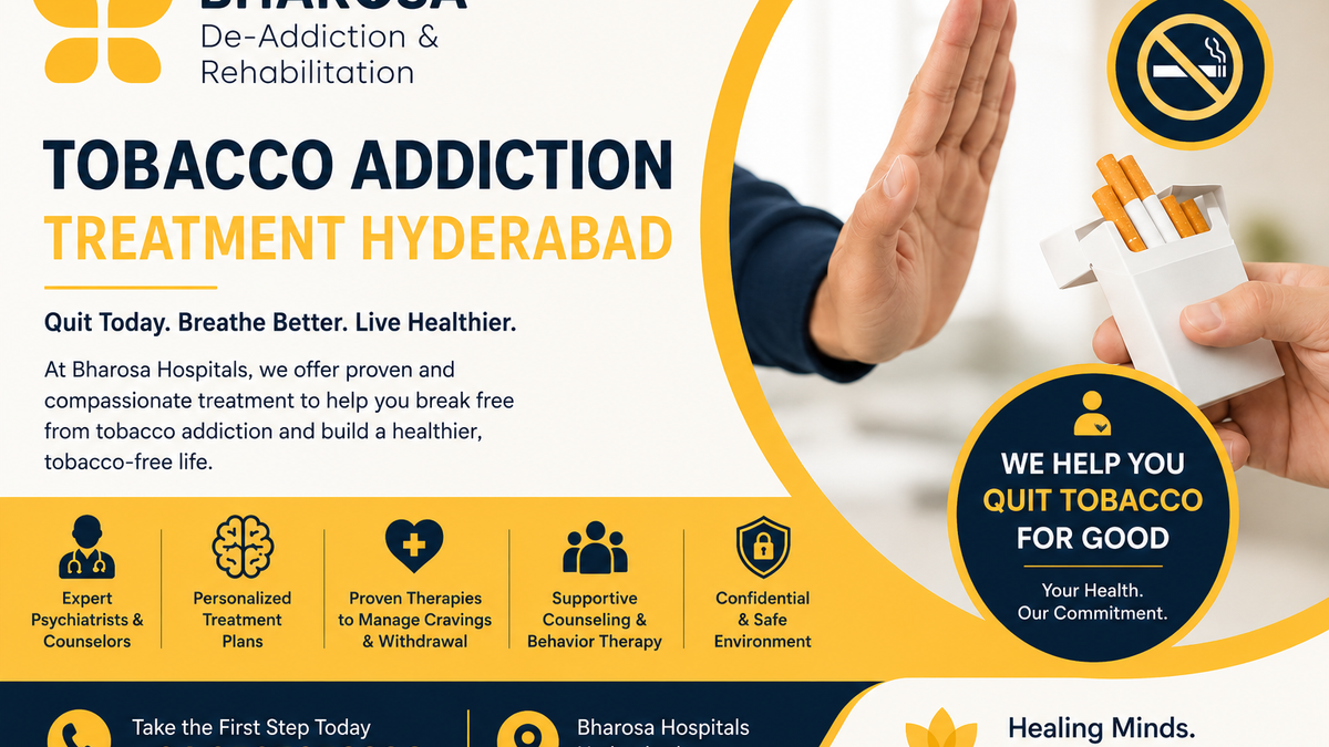 Tobacco Addiction Treatment Hyderabad | Bharosa De Addiction