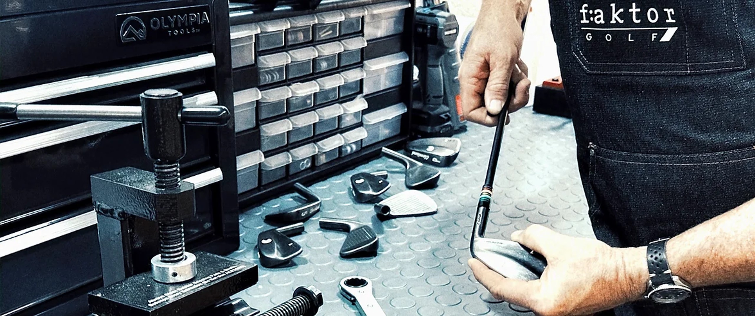 Faktor Golf custom DTC golf irons being crafted