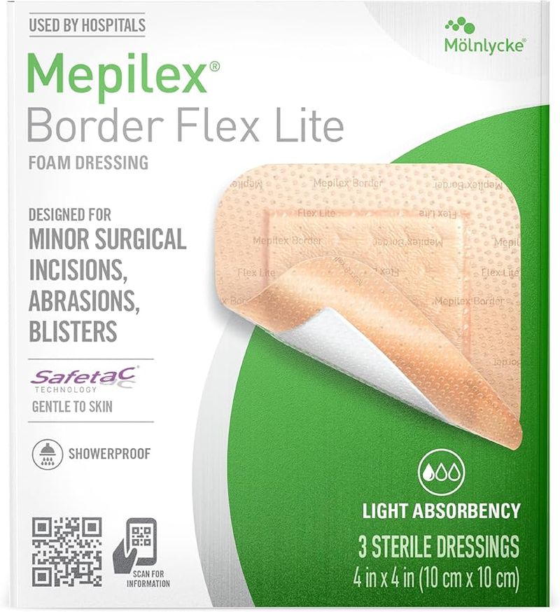Molnlycke Mepilex Border Flex Lite Foam Dressing