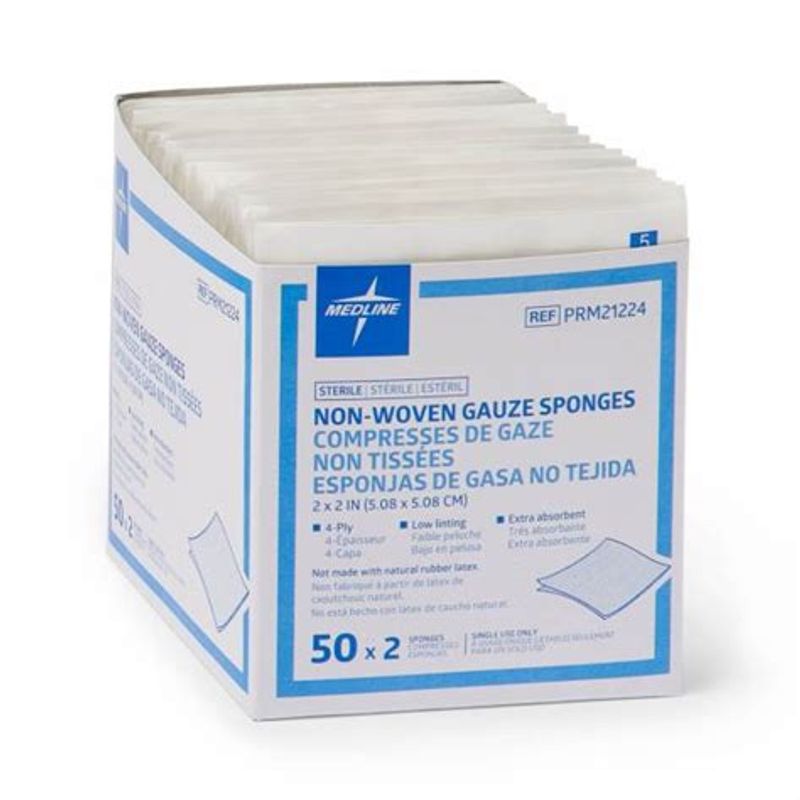 Medline Sterile Nonwoven Gauze Sponge