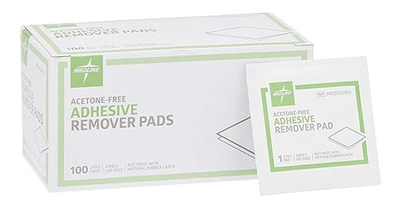 Medline Acetone-Free Adhesive Remover Pads