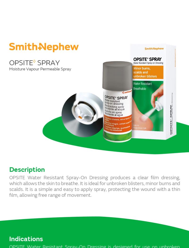 Smith+Nephew Opsite Spray Dressing