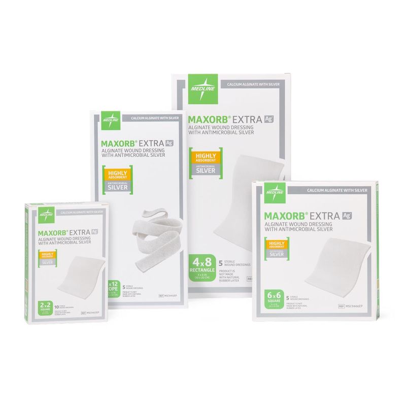 Medline Maxorb Extra Silver Alginate Dressing