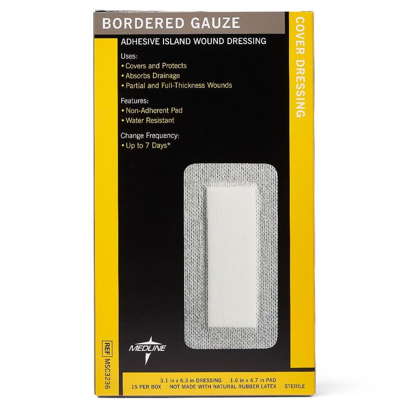 Medline Bordered Gauze Adhesive Dressing