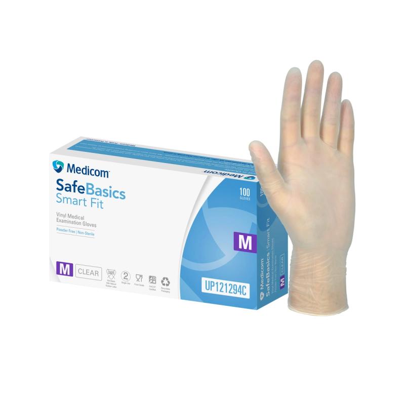 SafeBasics Vinyl Examination Gloves