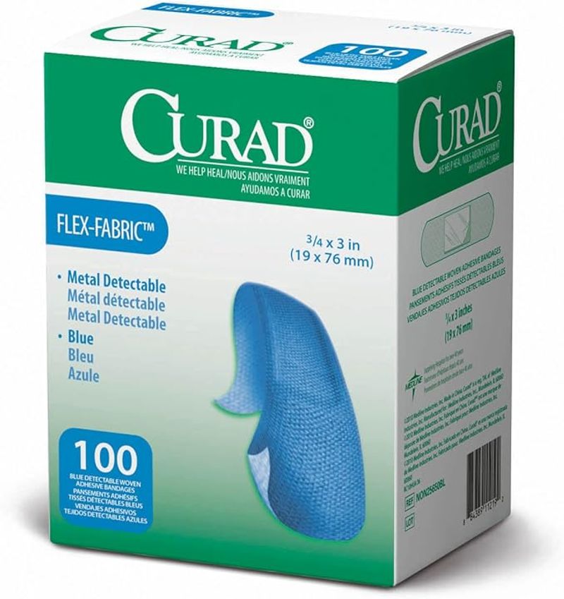 Curad Woven Blue Detectable Bandage