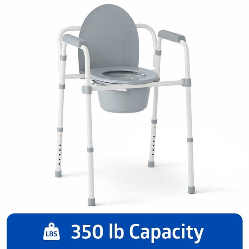 Medline 3-in-1 Steel Commode