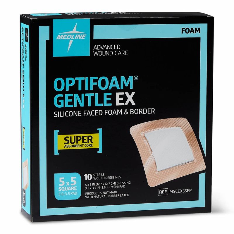 Medline Optifoam Gentle Bordered Foam Dressing