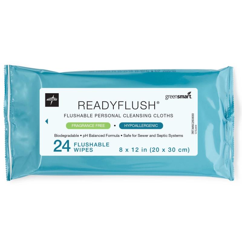 Medline ReadyFlush Flushable Personal Cleansing Wipes