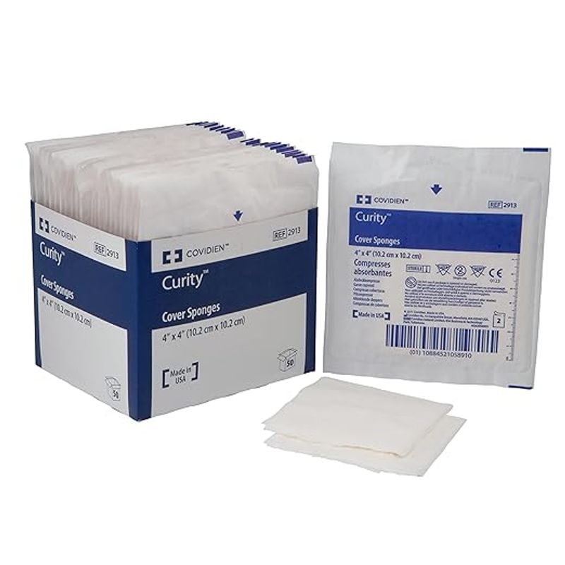 Cardinal Health Covidien Curity Cover Sponge Sterile