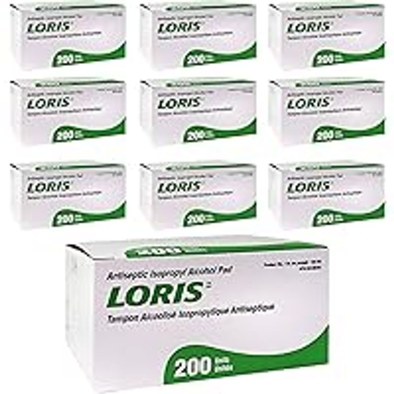 Loris Isopropyl Alcohol Antiseptic Wipes