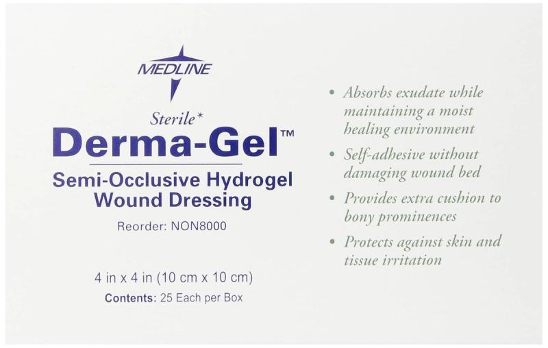 Medline Derma-Gel Hydrogel Sheet Dressing