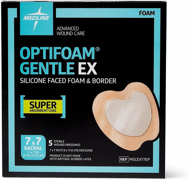 Medline Optifoam Heel Bordered Foam Dressing