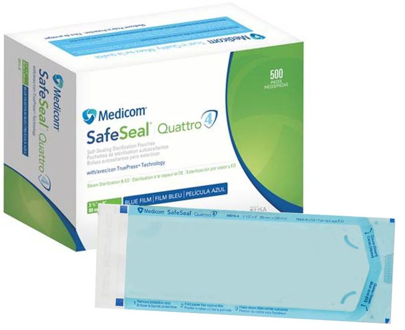 Medicom SafeSeal Self-Sealing Sterilization Pouches