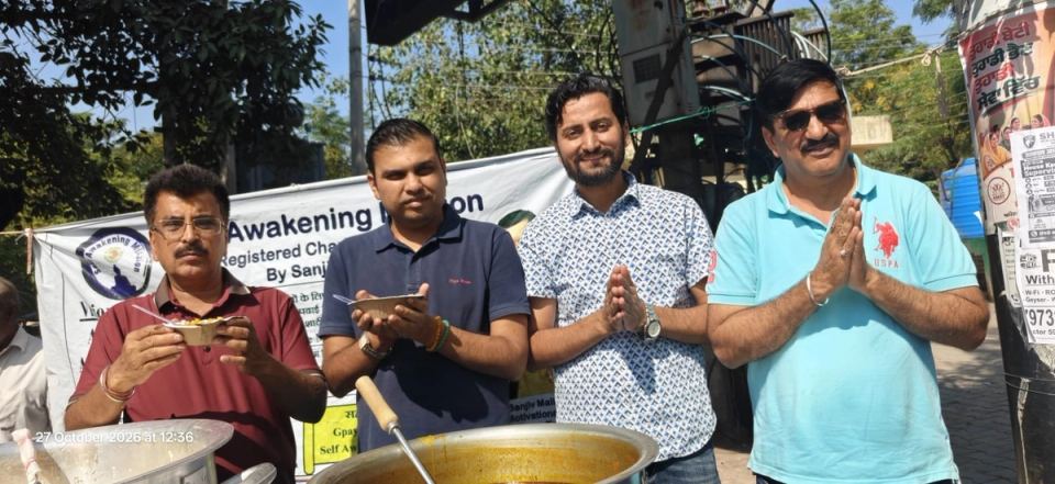 मोहाली, Labour Chowk, Phase 2 में लंगर सेवा