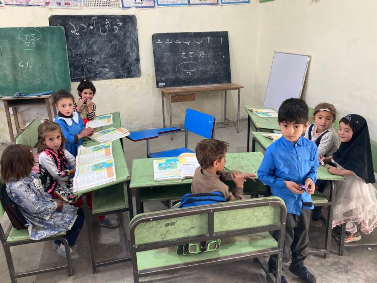Before: A basic classroom with limited learning opportunities.