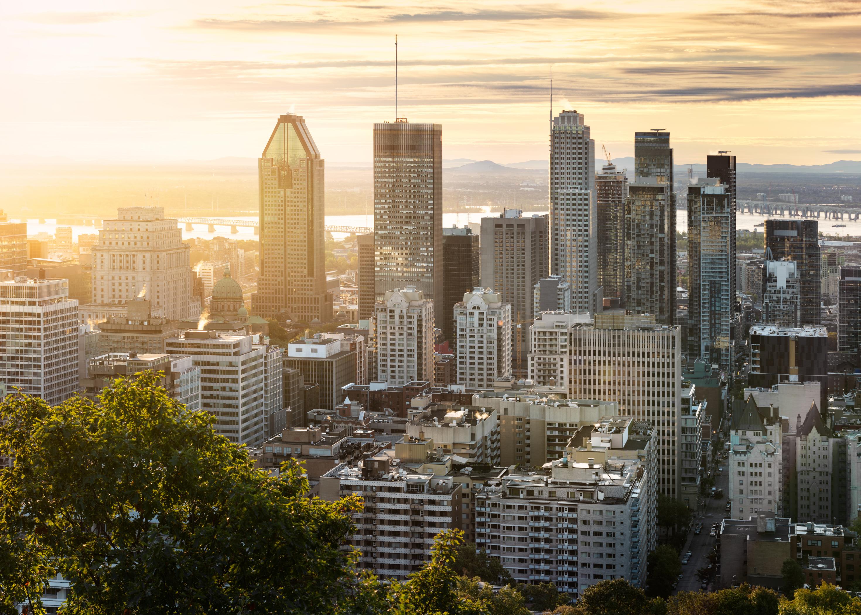 Quebec City skyline in Quebec, Canada