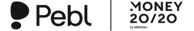 Logo lockup of Pebl and