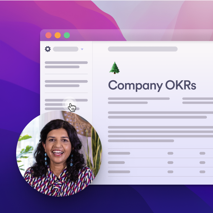 User walks through Company OKRs document using Loom