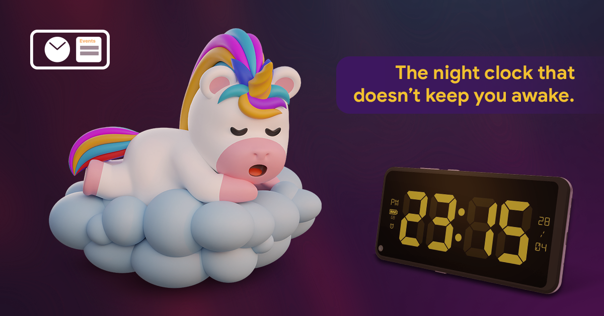 The night clock that doesn't keep you awake