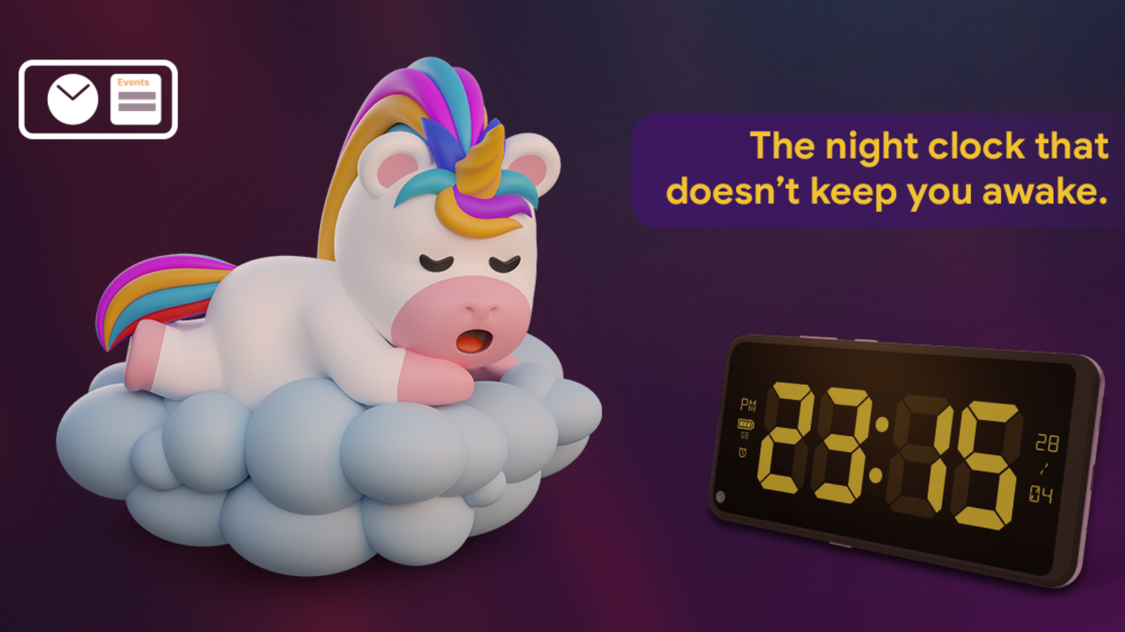 The night clock that doesn't keep you awake