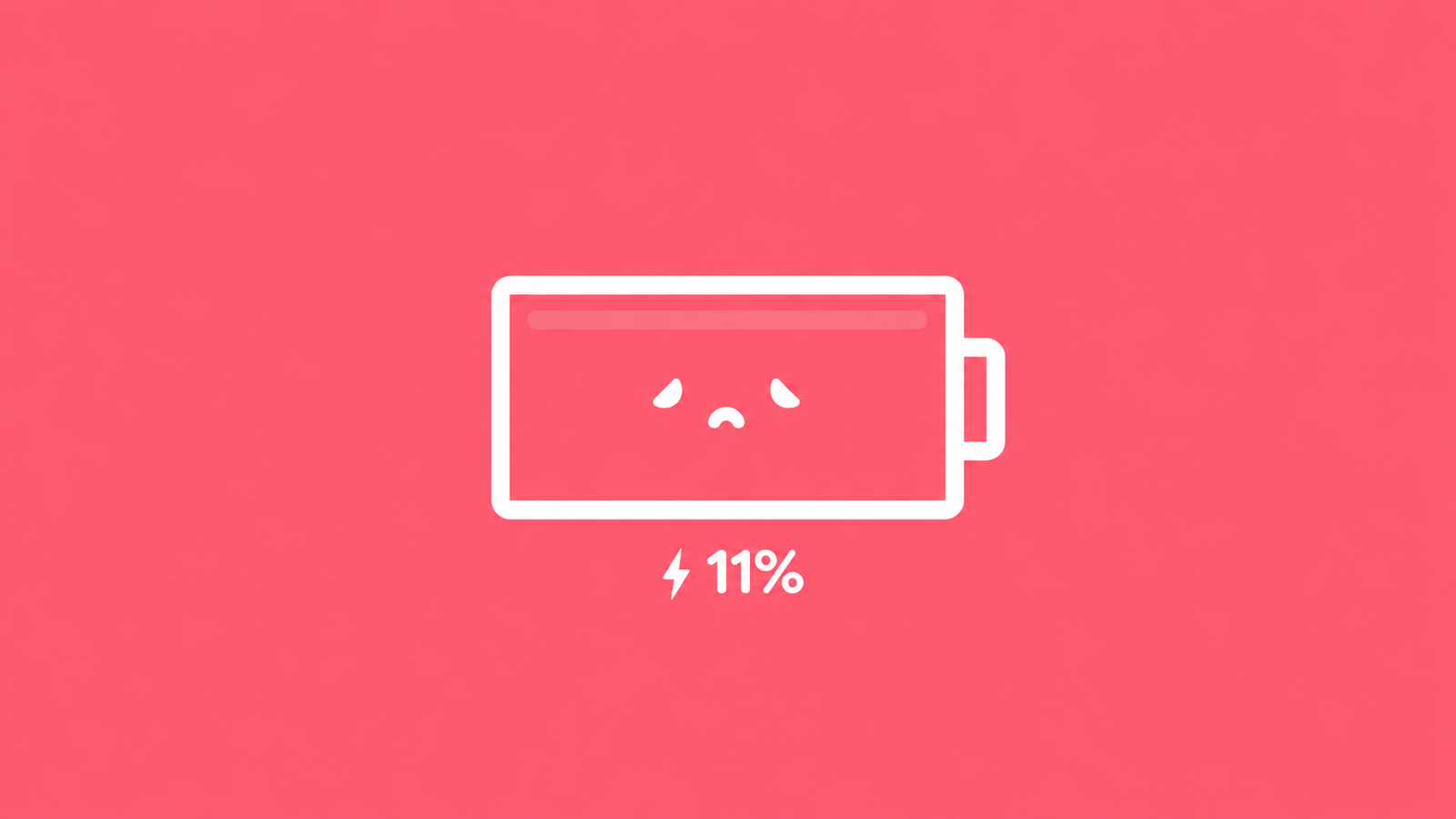 StandBy Mode Pro battery widget showing 11% charge