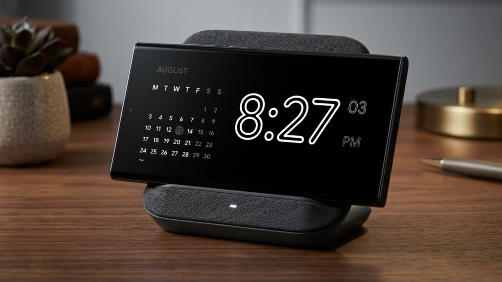 Standby mode with calendar and Amoled