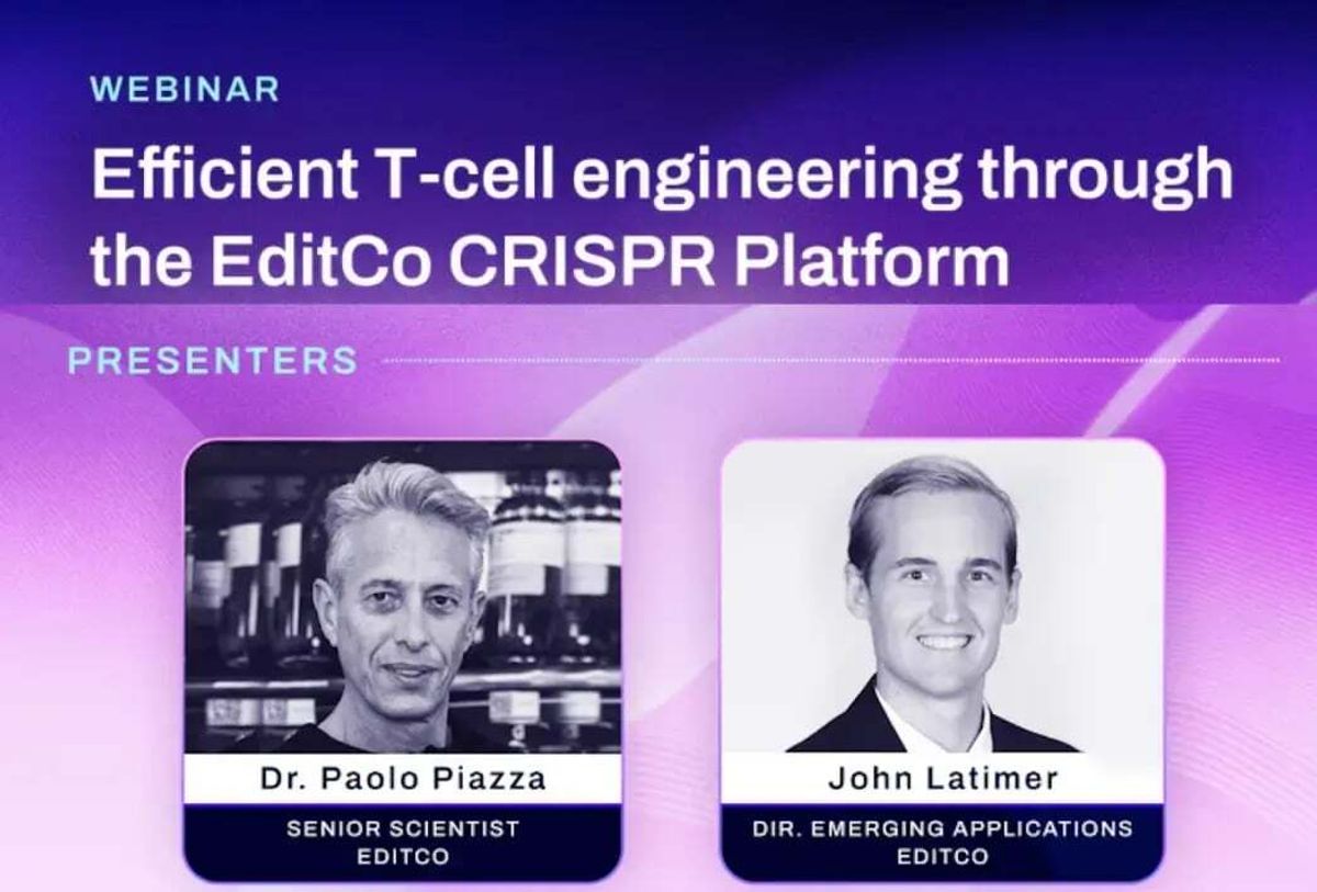 Efficient T Cell Engineering with EditCo’s CRISPR Platform