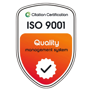 ISO 9001 certification badge