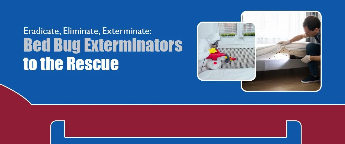 Eradicate, Eliminate, Exterminate- Bed Bug Exterminators to the Rescue