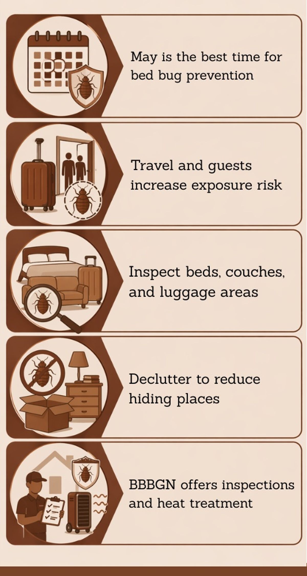 Simple bed bug prevention tips to reduce risk before and after summer travel.