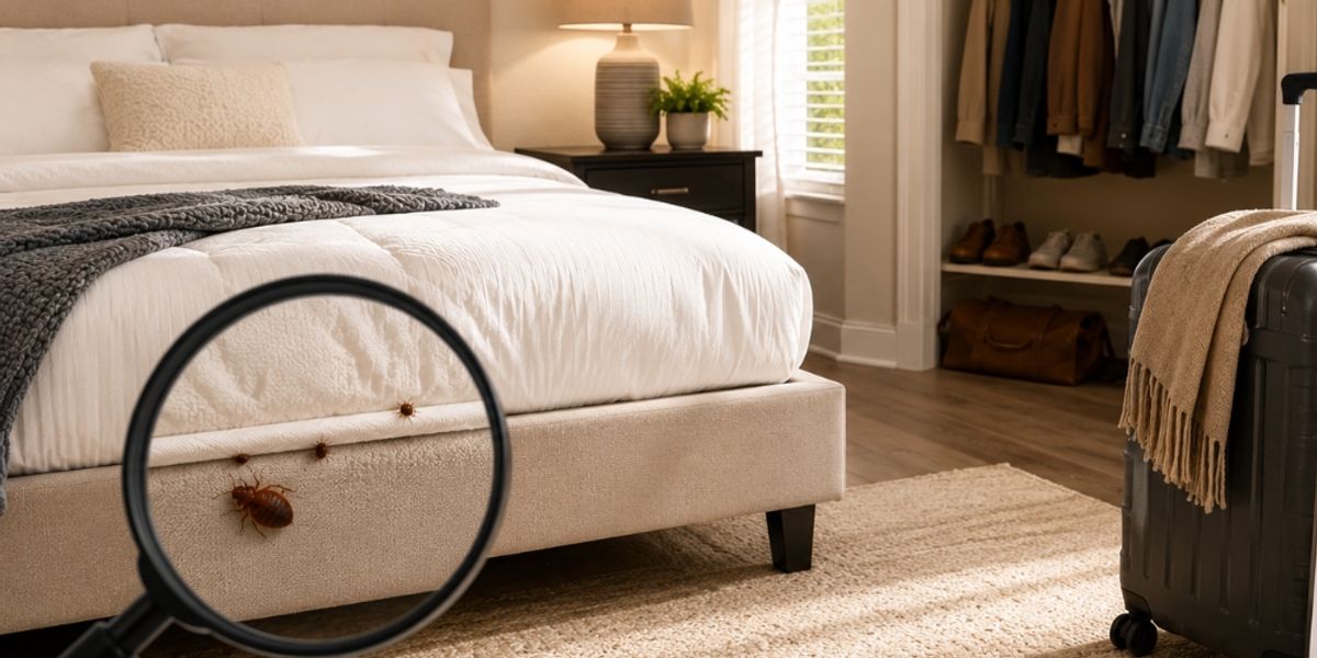 Early-stage bed bug infestation detected along mattress seams