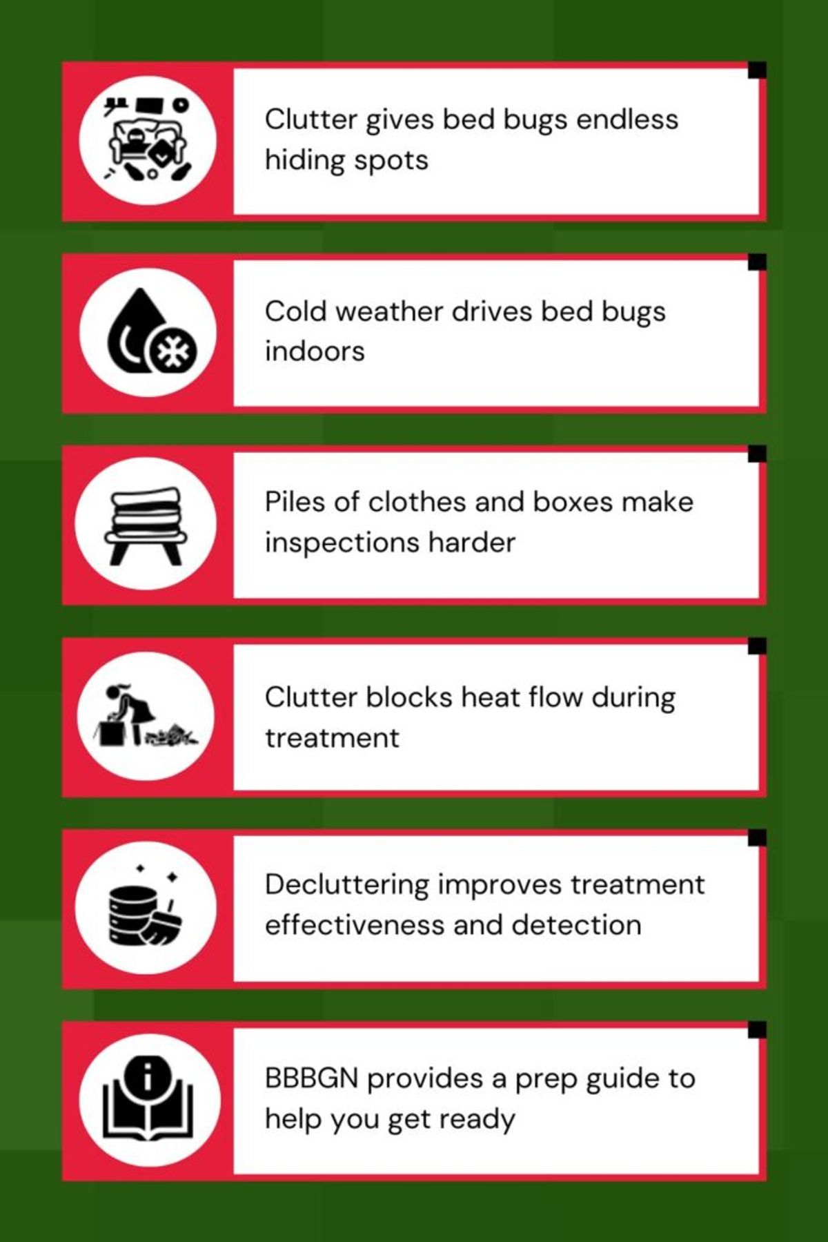 How Clutter Affects Bed Bug Infestations - Information