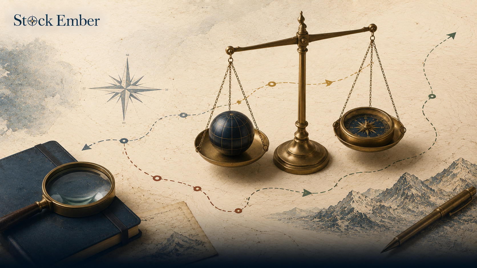 Illustration explaining the Sharpe ratio and risk-adjusted return analysis.
