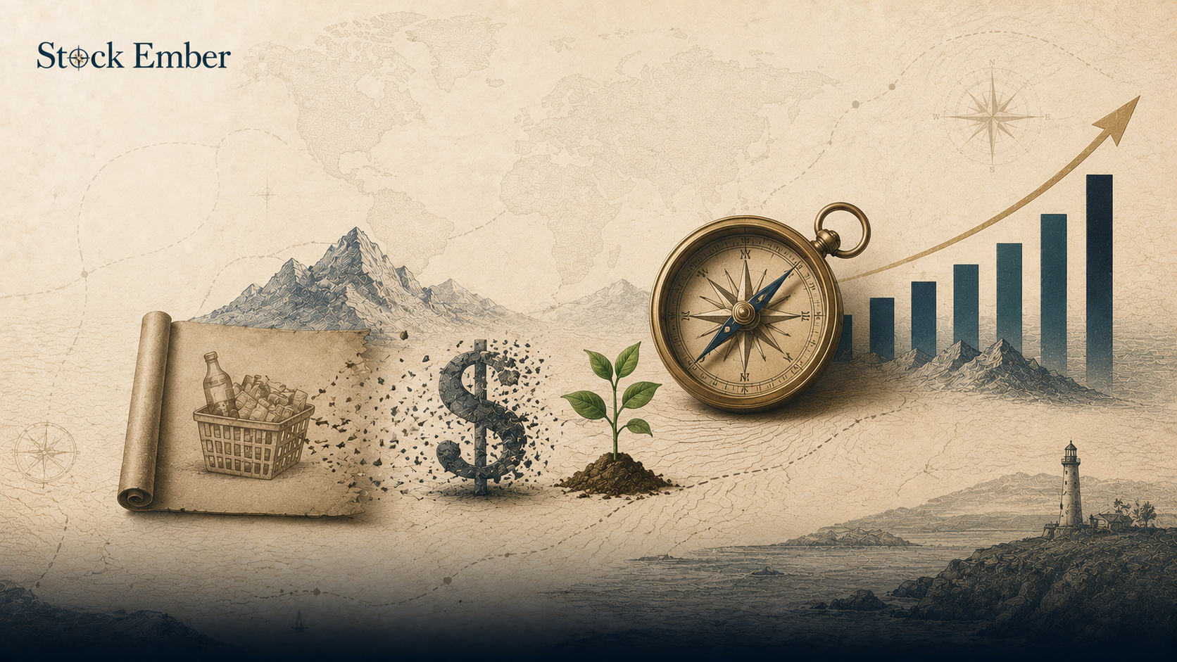 Illustration comparing nominal investment growth against real inflation-adjusted purchasing power.