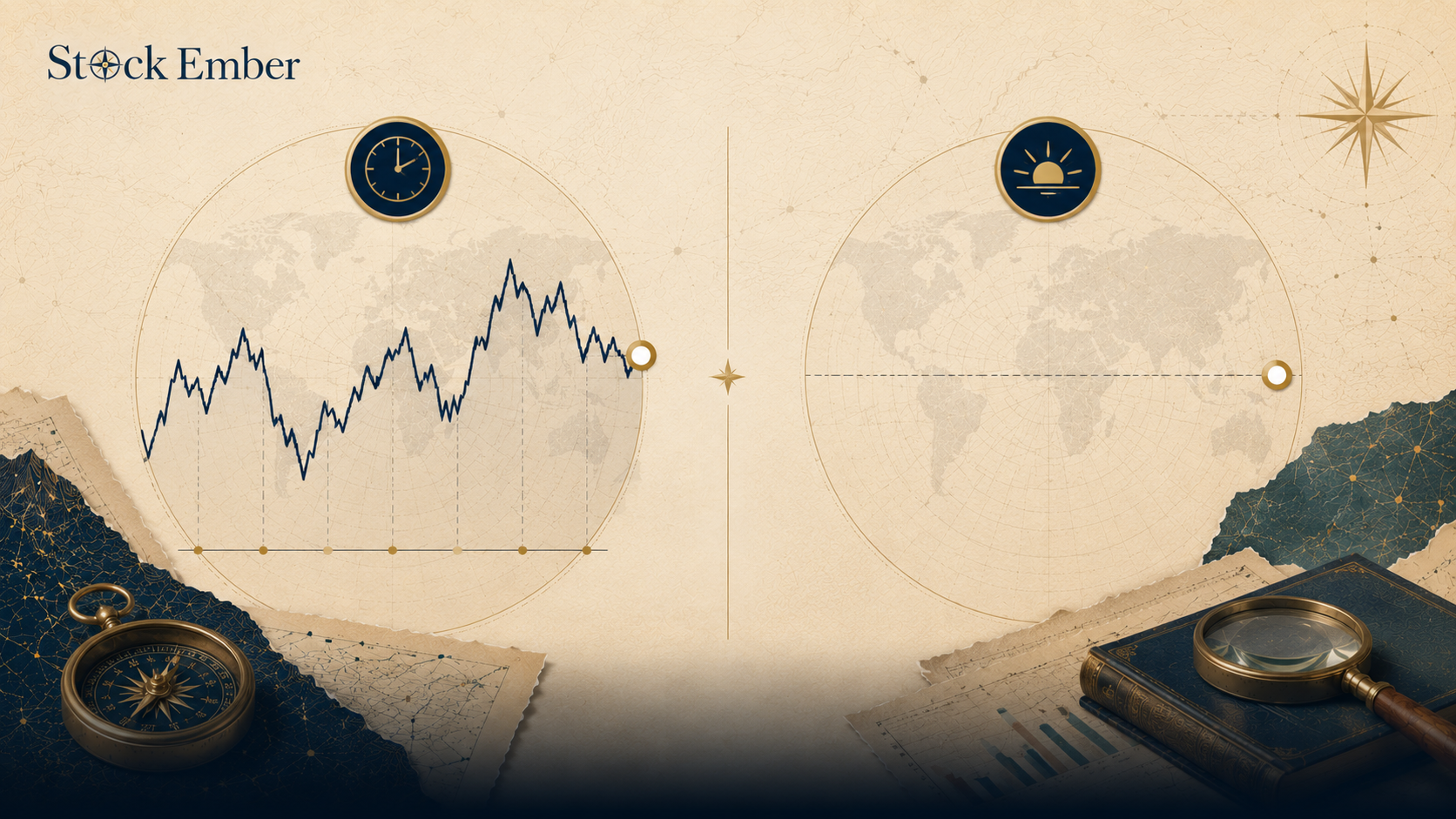 Diagram comparing real-time ETF pricing mechanics with daily end-of-day mutual fund NAV pricing