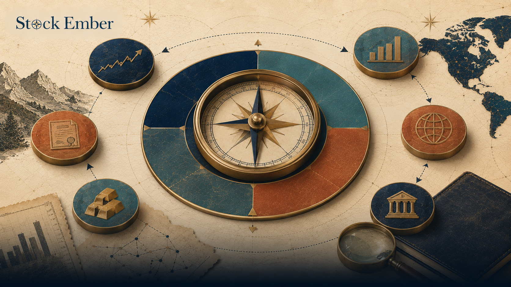 Illustration of tactical asset allocation showing a temporary portfolio tilt.