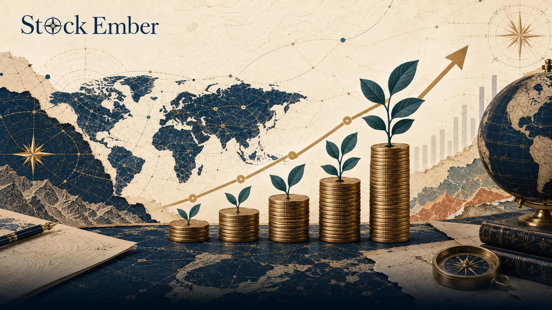 Yield on cost formula illustration comparing initial investment cost to rising annual dividend income.