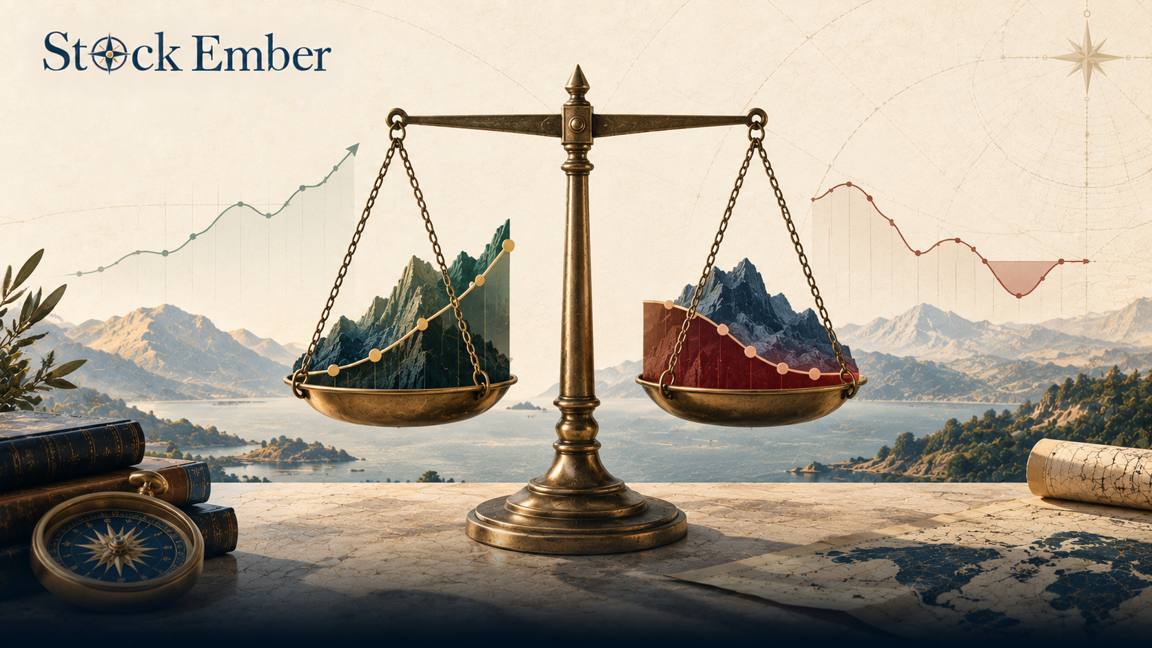 Graphic comparing total volatility measurement against downside risk measurement.