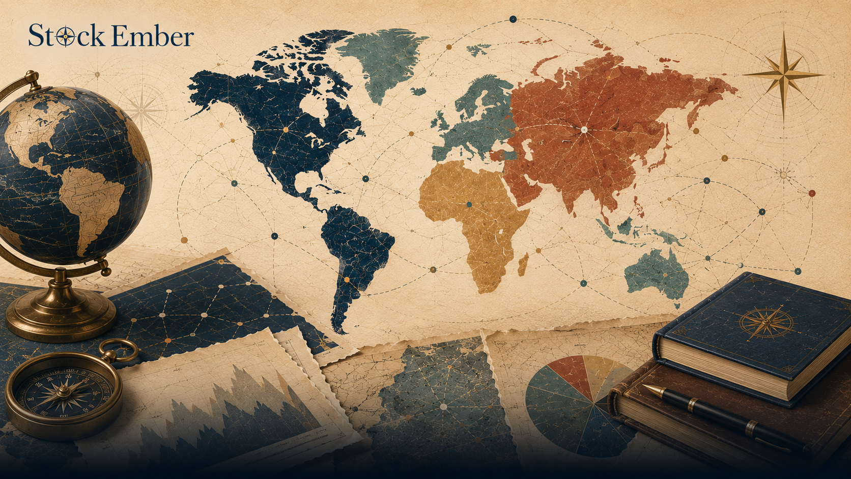 Illustration explaining international diversification in stock and ETF portfolios.