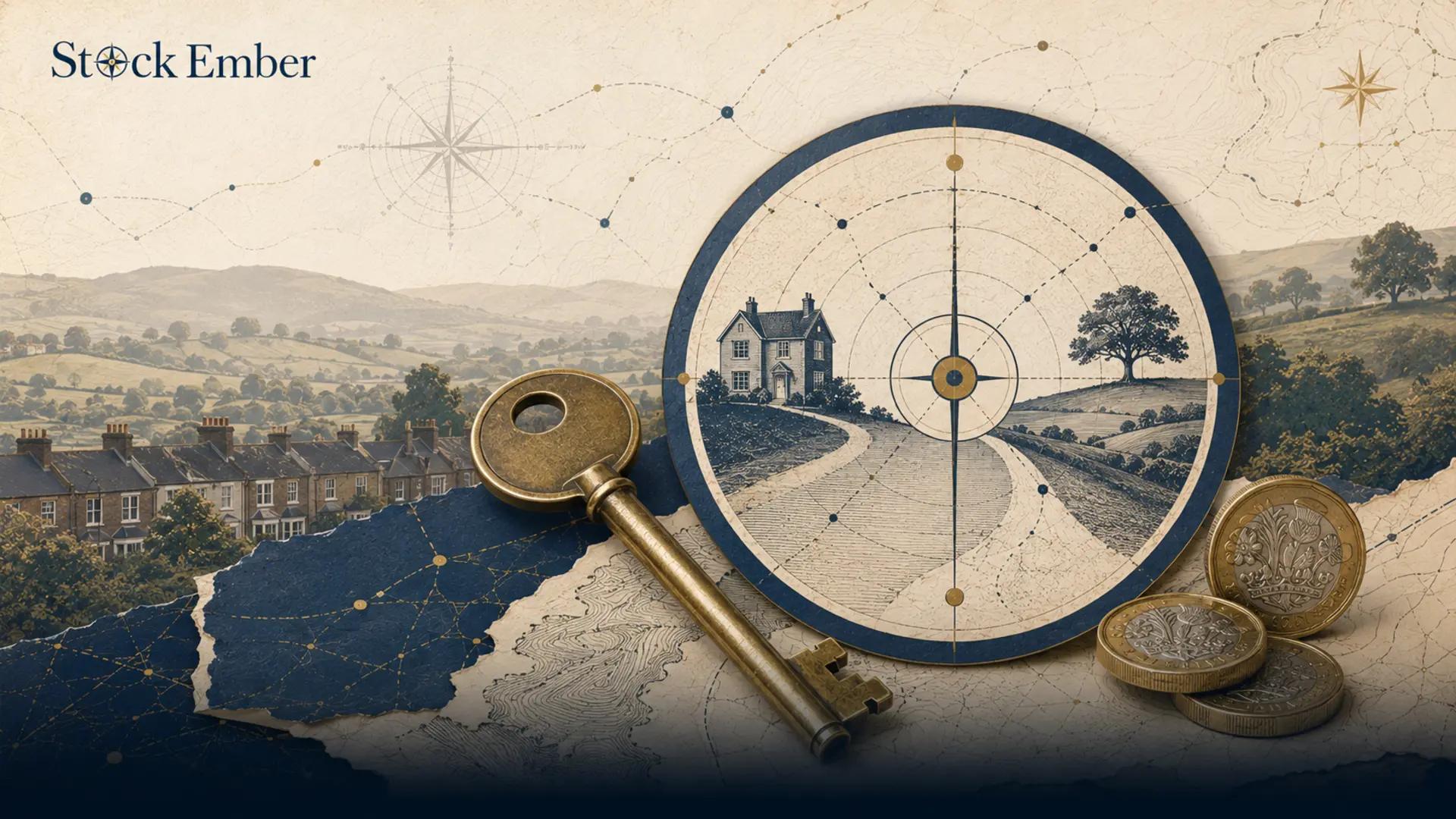 Illustration of a house key and savings target representing a Lifetime ISA