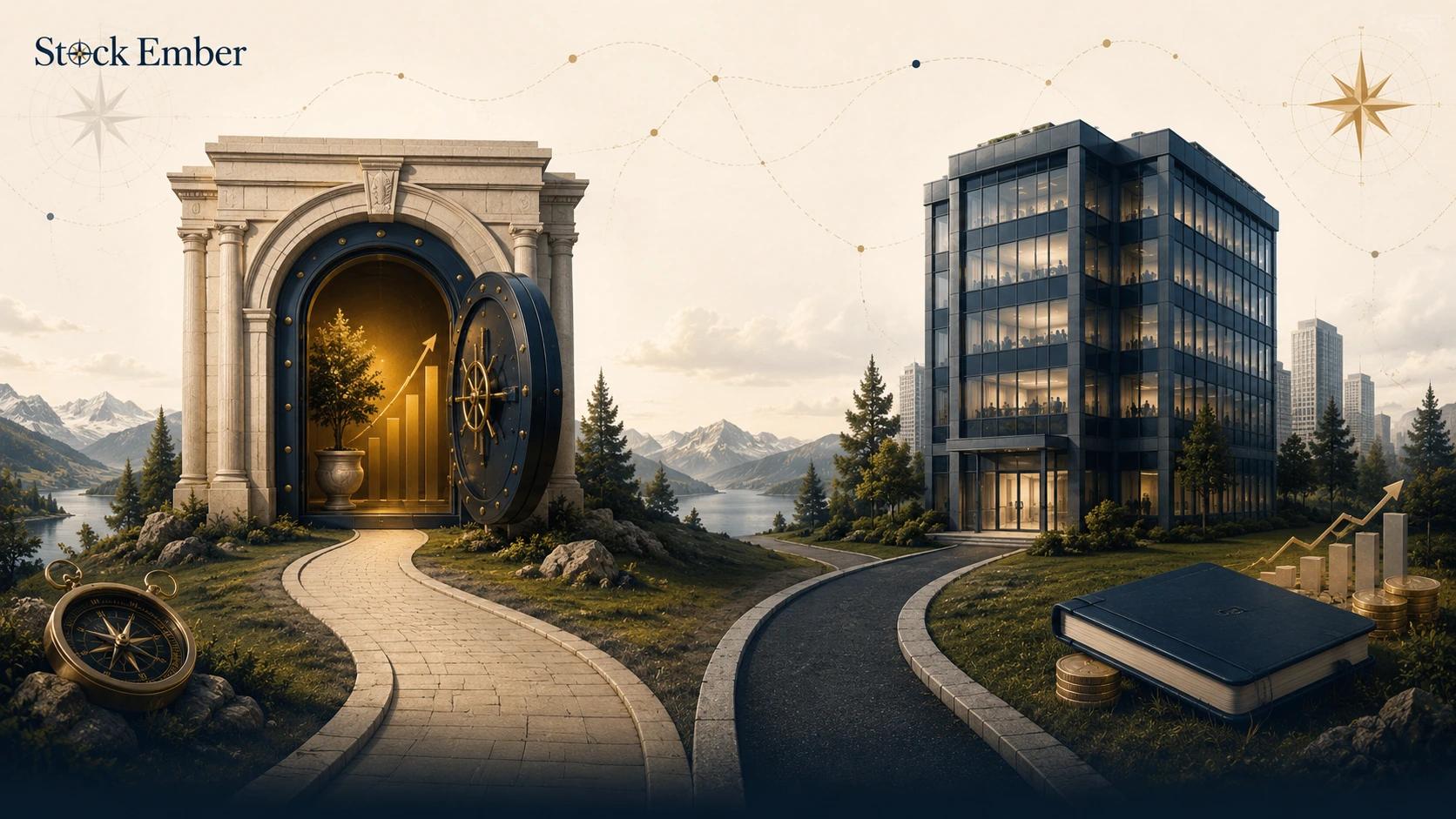 comparing a Roth IRA vault entrance and a 401(k)