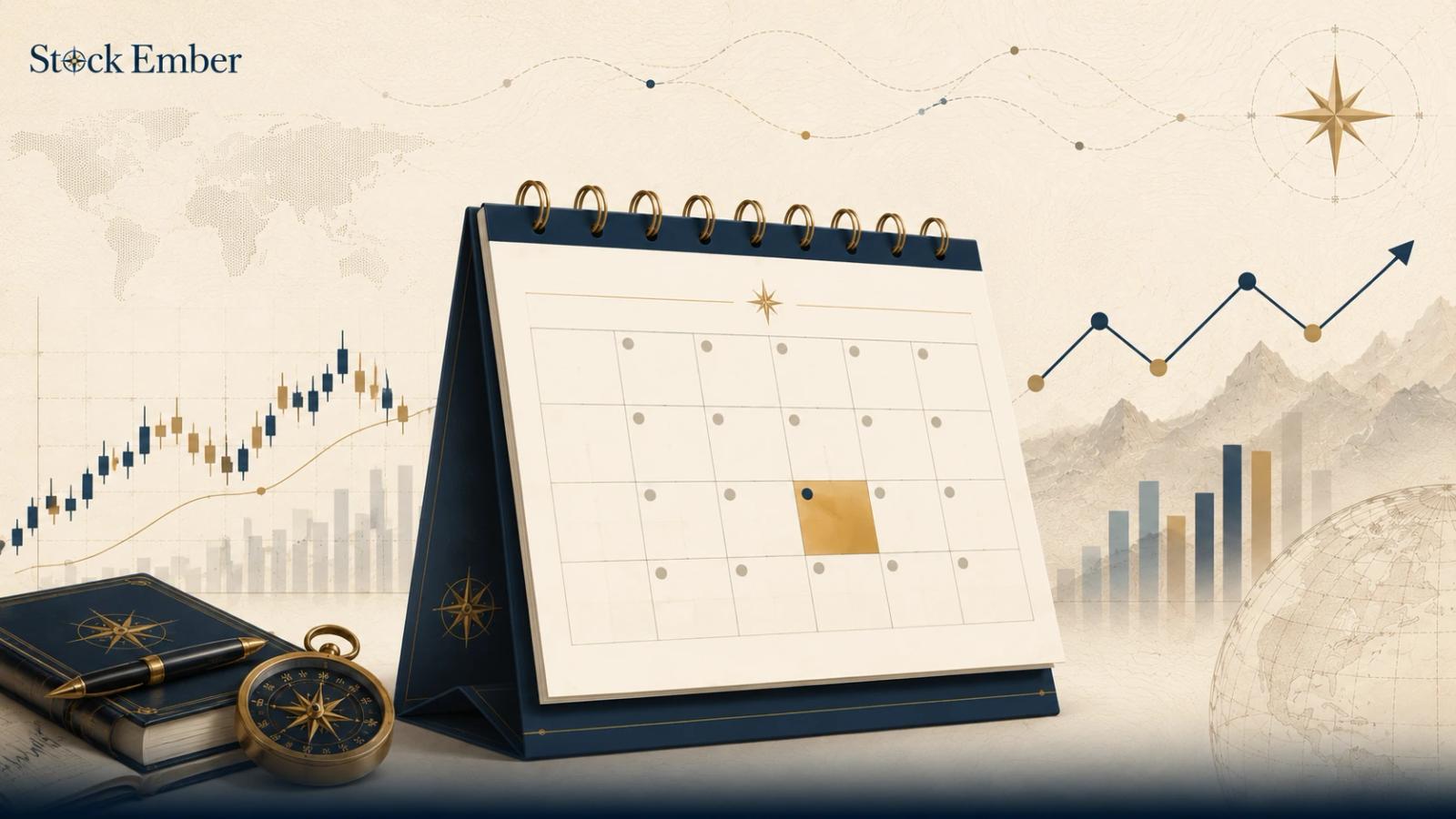 Calendar highlighting an ex-dividend date