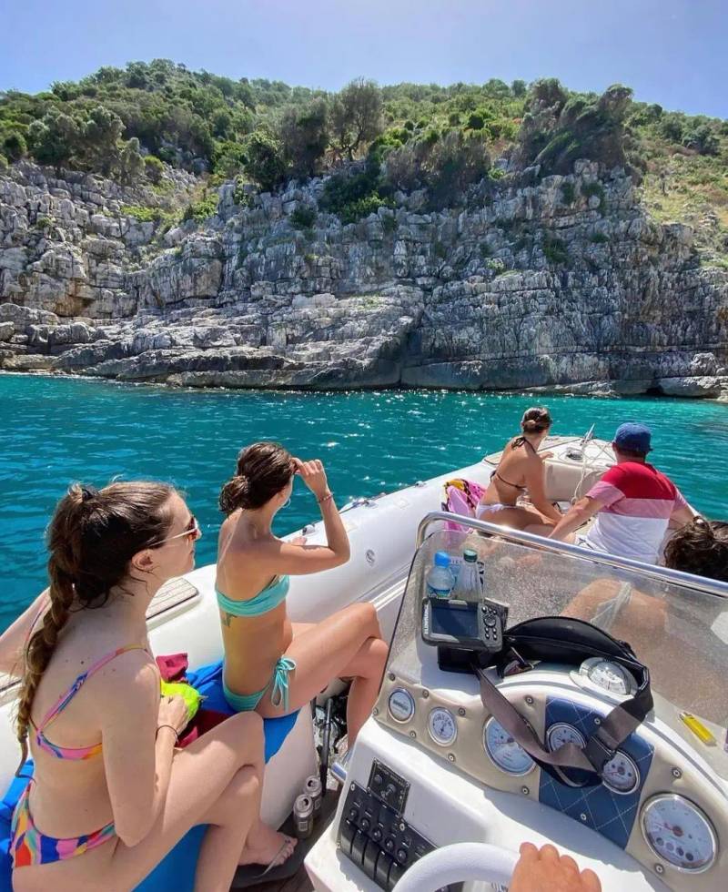 Karaburun Peninsula, Sazan Island & Haxhi Ali Cave Boat Tour from Durres/Golem