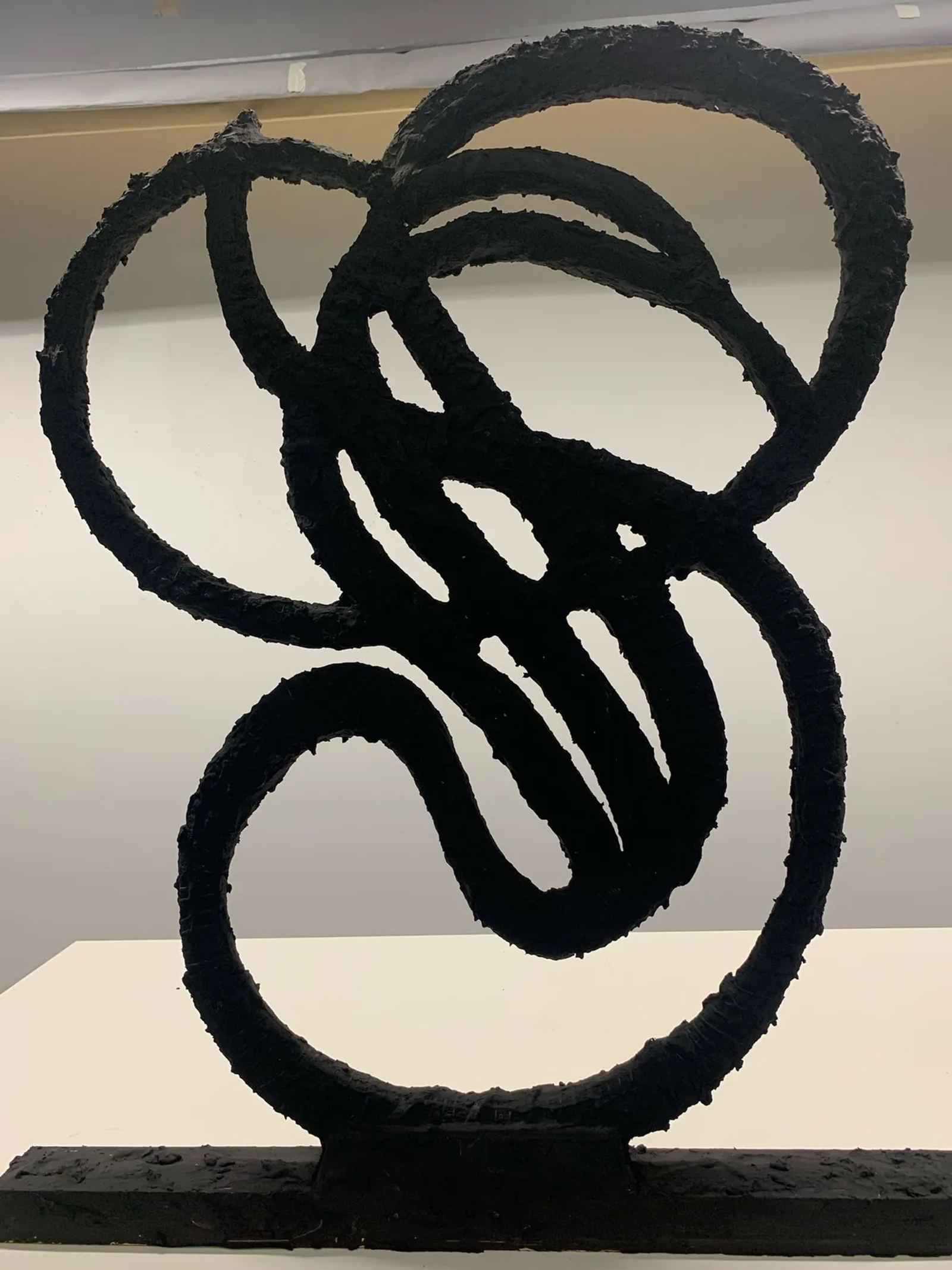 Darkening of Life — Wood sculpture, 65 × 25 × 90 cm, by Mohammad Aman Popal