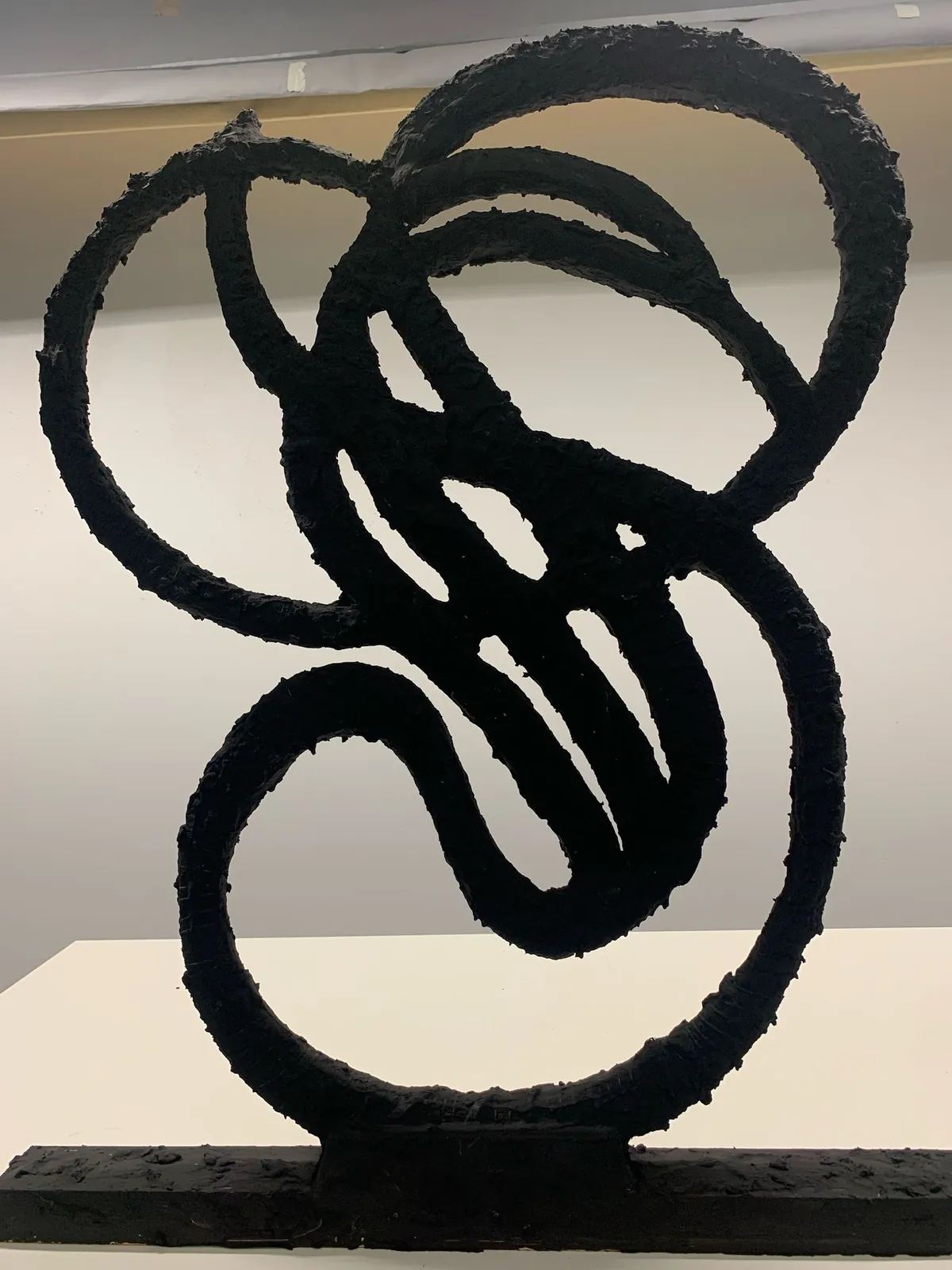 Darkening of Life — Wood sculpture, 65 × 25 × 90 cm, by Mohammad Aman Popal