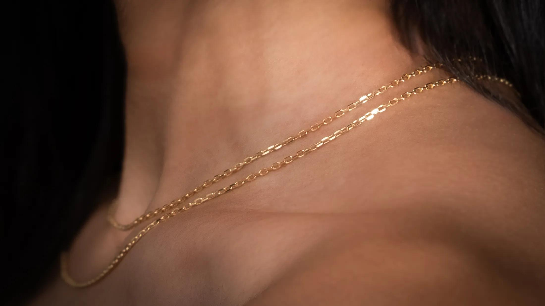Diamond Cut Chain Necklace