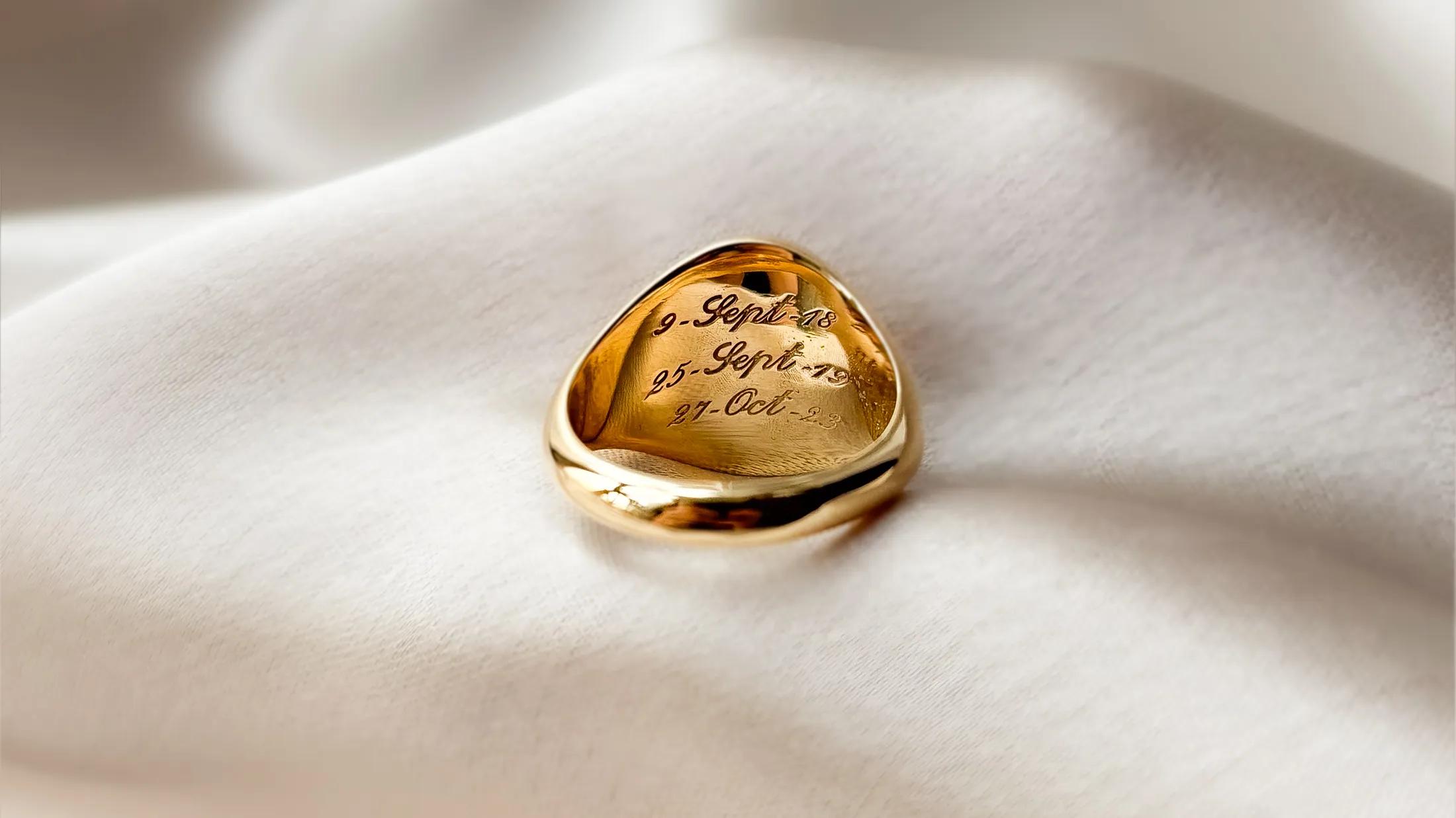 Bespoke Spotlight Custom Crest Signet Ring