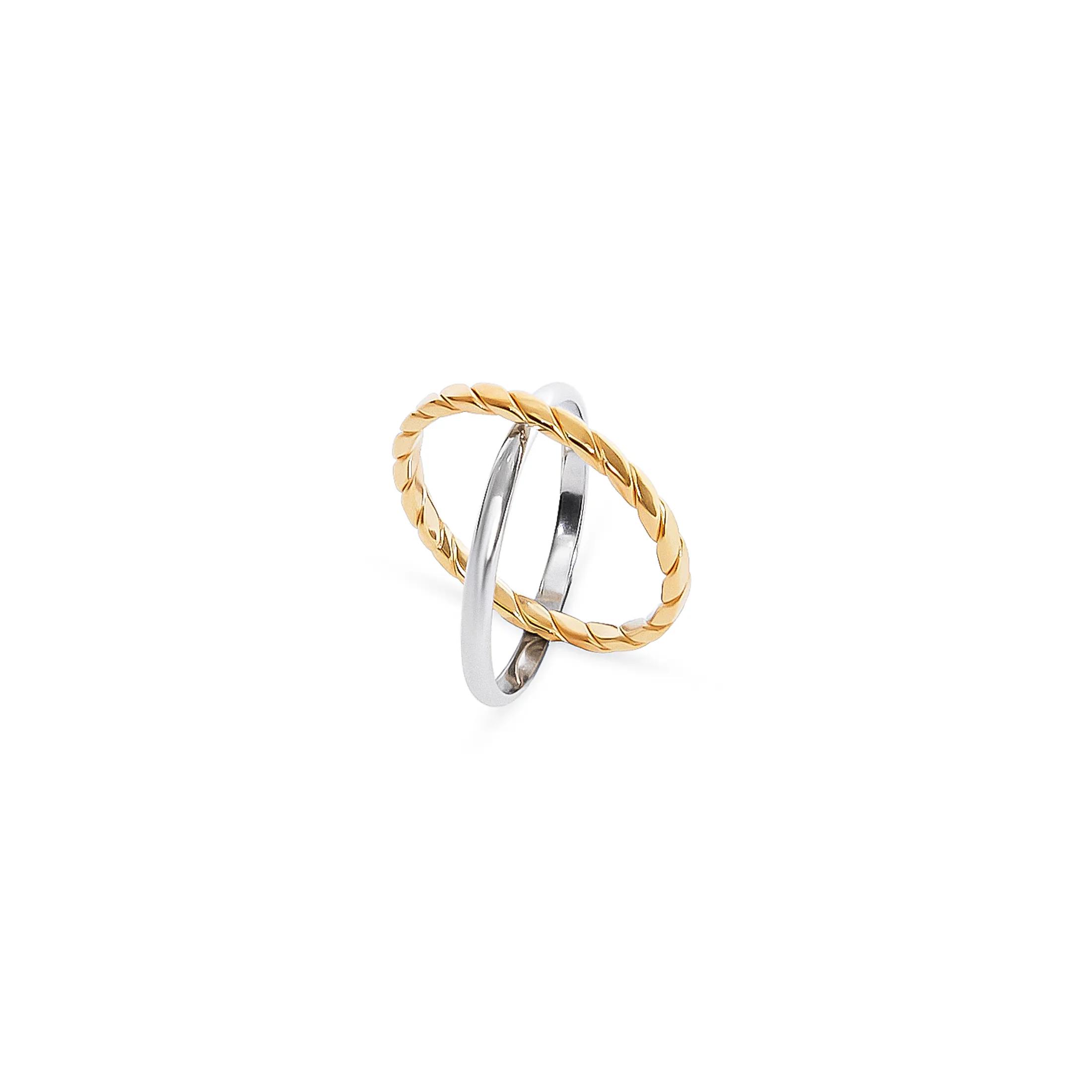 Interlocking Eternity Twist Ring