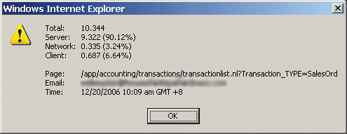 Diagnose Slow Netsuite Pages